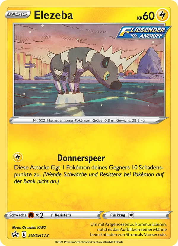 Karte Elezeba aus SCSC Promokarten, Nummer SWSH173/307