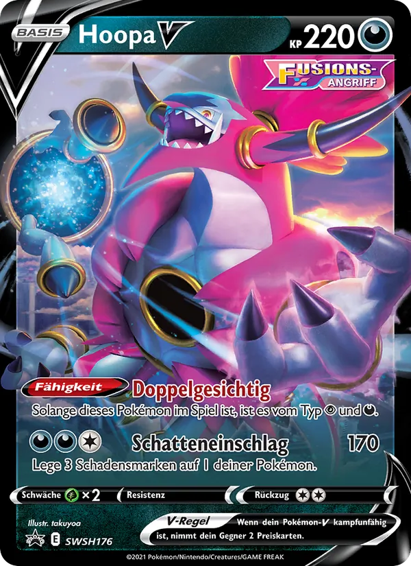 Karte Hoopa V aus SCSC Promokarten, Nummer SWSH176/307