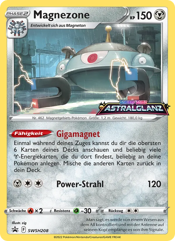 Karte Magnezone aus SCSC Promokarten, Nummer SWSH208/307