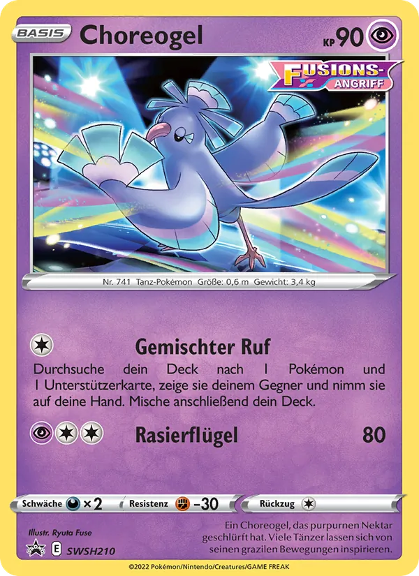 Karte Choreogel aus SCSC Promokarten, Nummer SWSH210/307