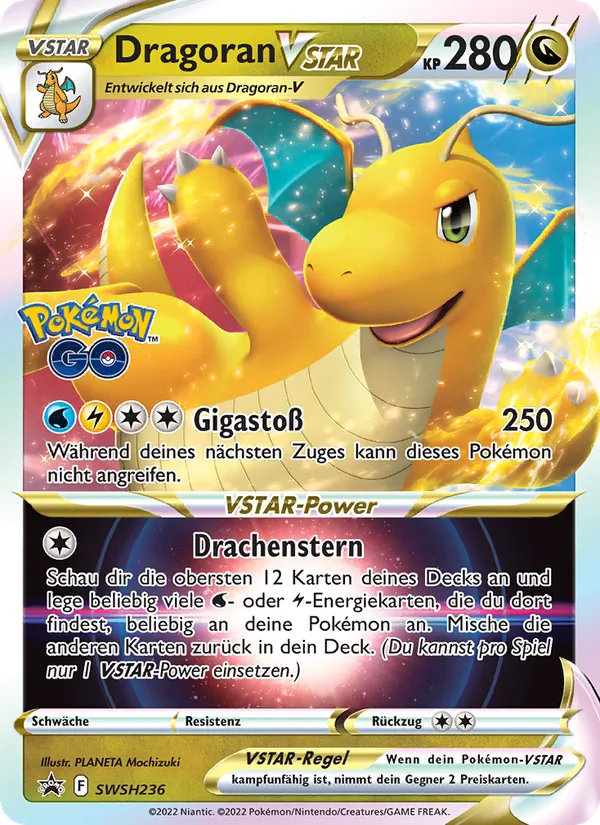 Karte Dragoran VSTAR aus SCSC Promokarten, Nummer SWSH236/307