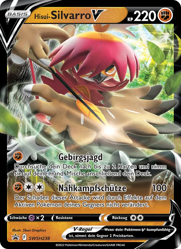 Karte Hisui-Silvarro V aus SCSC Promokarten, Nummer SWSH238/307