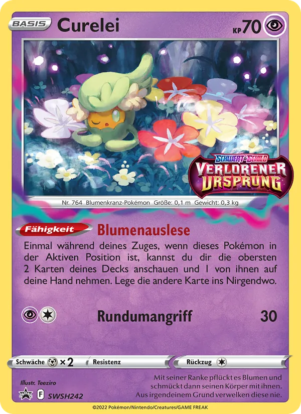 Karte Curelei aus SCSC Promokarten, Nummer SWSH242/307