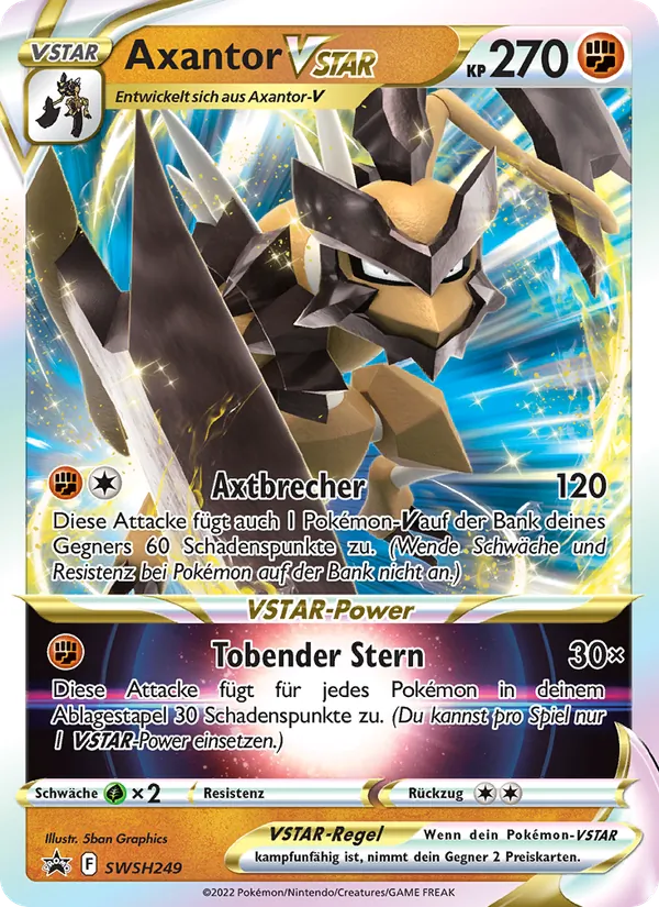Karte Axantor VSTAR aus SCSC Promokarten, Nummer SWSH249/307