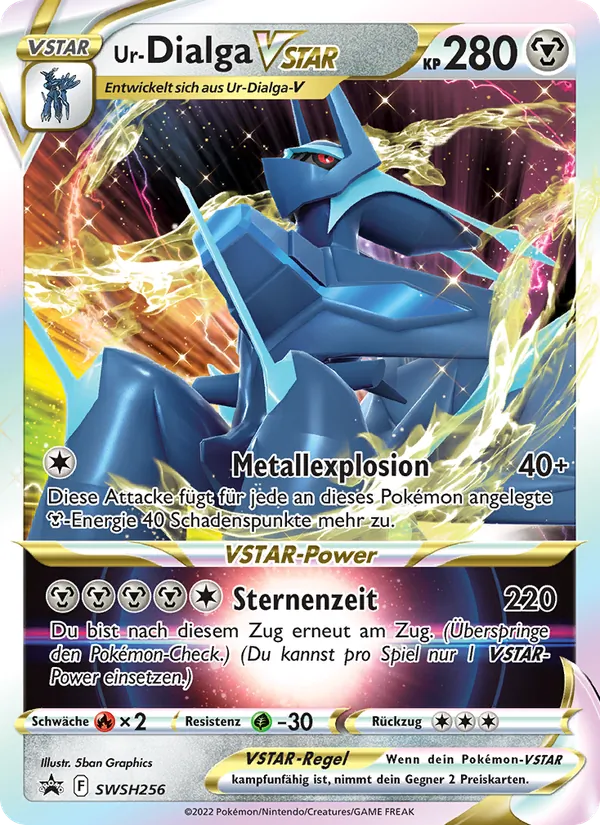Karte Ur-Dialga VSTAR aus SCSC Promokarten, Nummer SWSH256/307