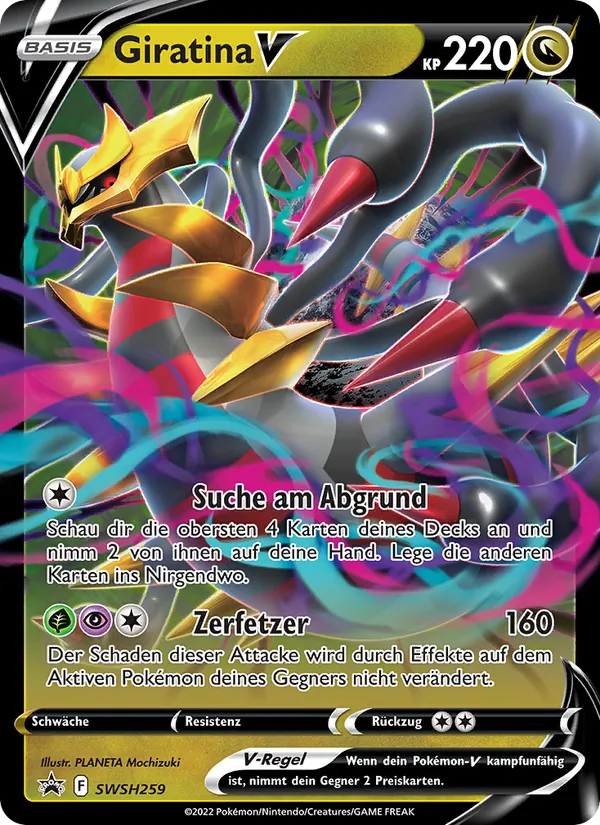 Karte Giratina V aus SCSC Promokarten, Nummer SWSH259/307