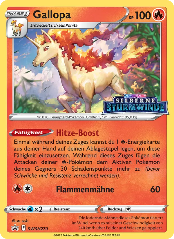 Karte Gallopa aus SCSC Promokarten, Nummer SWSH270/307