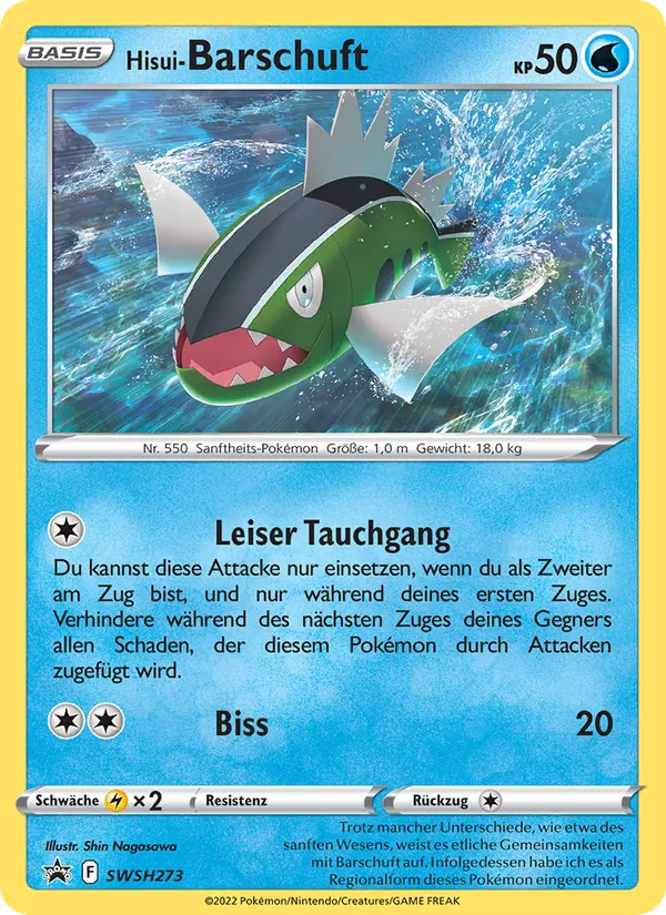 Karte Hisui-Barschuft aus SCSC Promokarten, Nummer SWSH273/307