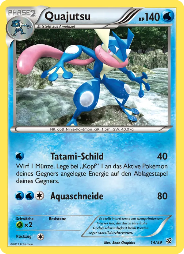 Karte Quajutsu aus Willkommen in Kalos, Nummer 14/39