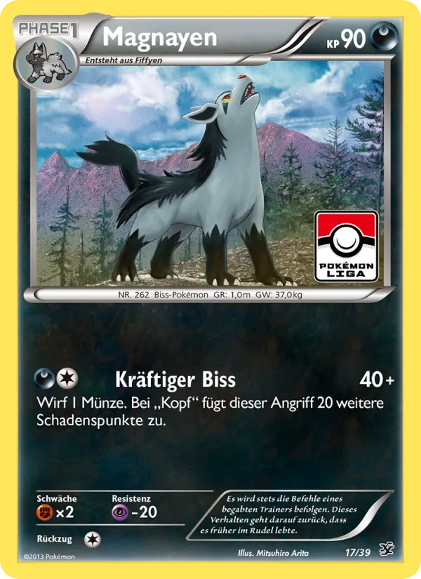 Karte Magnayen aus Willkommen in Kalos, Nummer 17/39