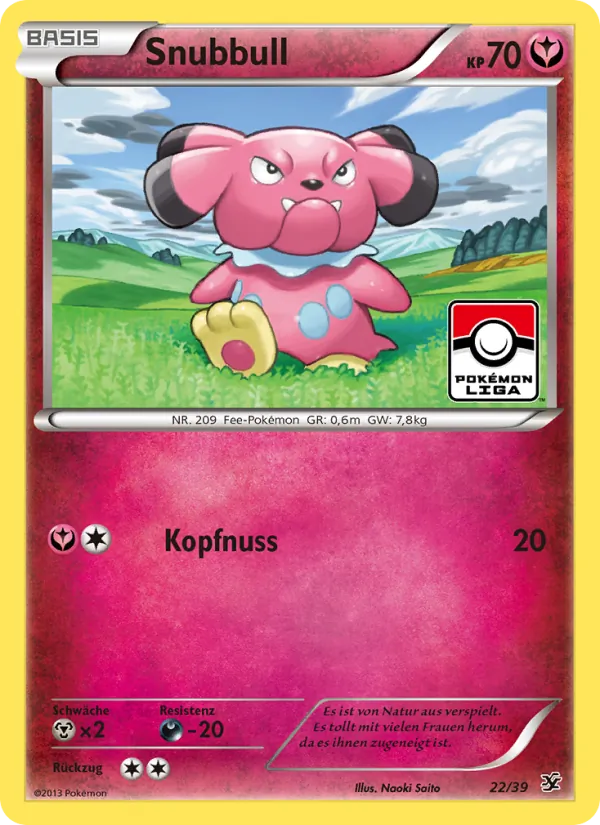 Karte Snubbull aus Willkommen in Kalos, Nummer 22/39