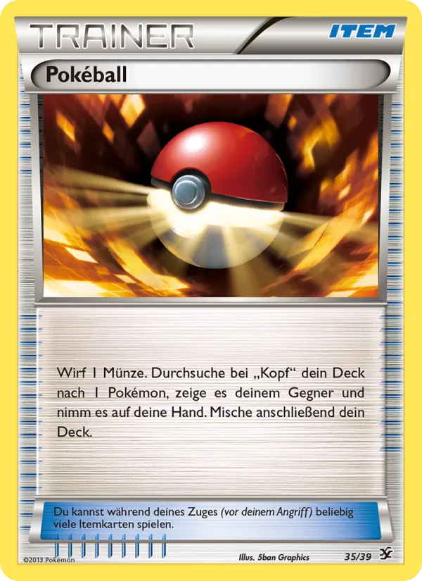 Karte Pokéball aus Willkommen in Kalos, Nummer 35/39