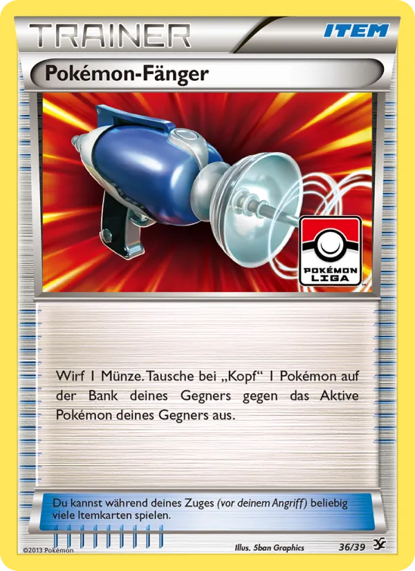 Karte Pokémon-Fänger aus Willkommen in Kalos, Nummer 36/39
