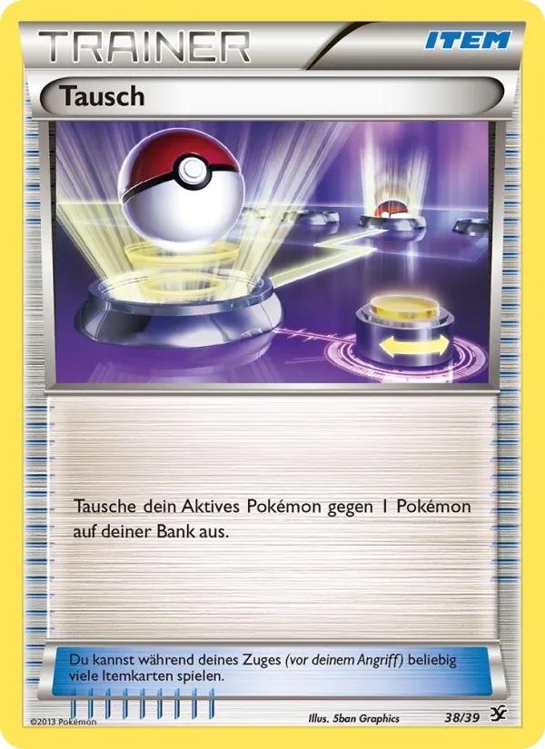 Karte Tausch aus Willkommen in Kalos, Nummer 38/39