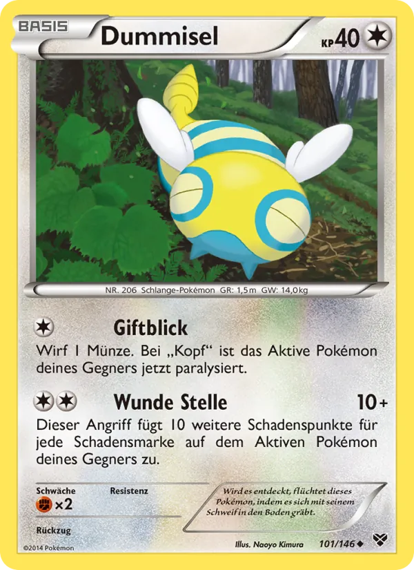 Karte Dummisel aus XY, Nummer 101/146