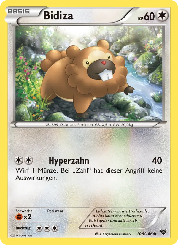 Karte Bidiza aus XY, Nummer 106/146