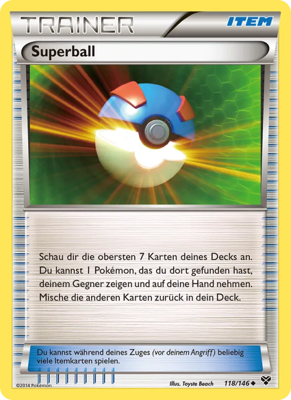 Karte Superball aus XY, Nummer 118/146