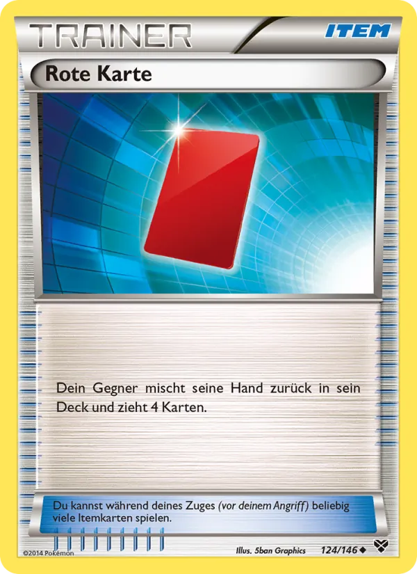 Karte Rote Karte aus XY, Nummer 124/146