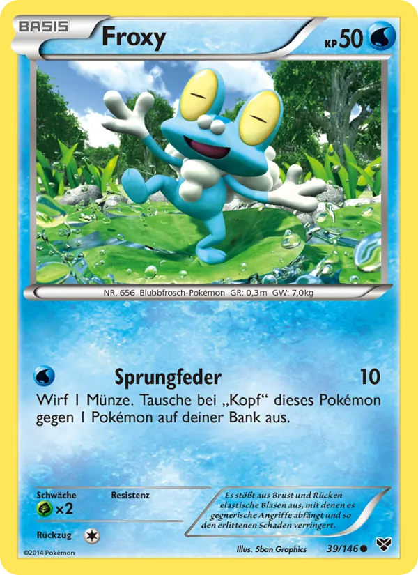 Karte Froxy aus XY, Nummer 39/146