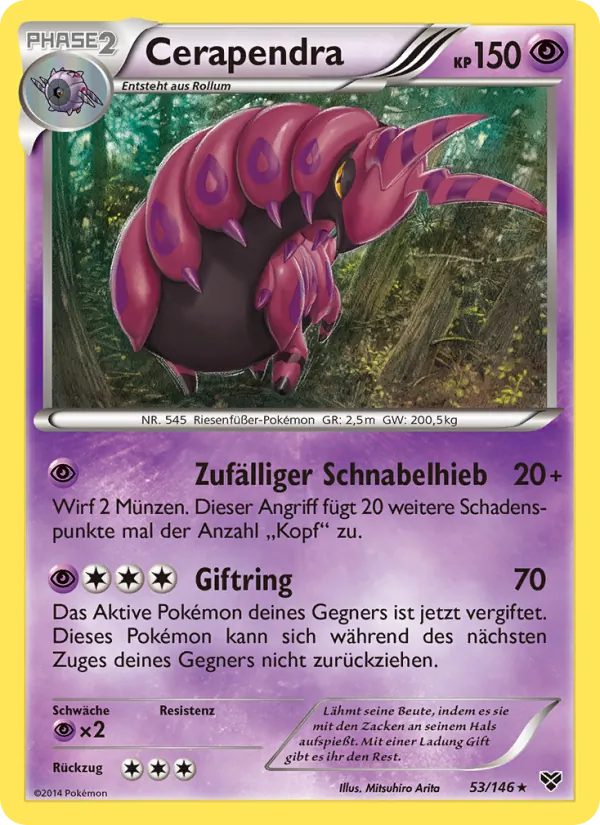 Karte Cerapendra aus XY, Nummer 53/146