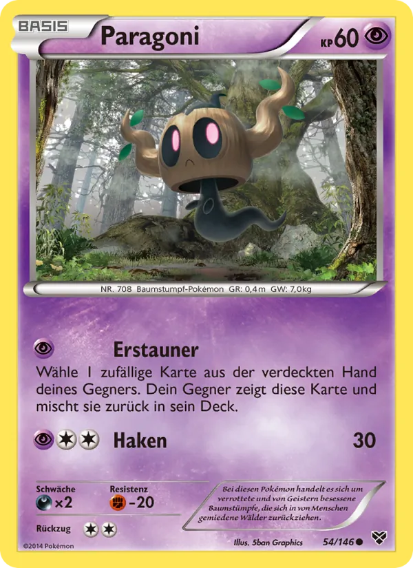 Karte Paragoni aus XY, Nummer 54/146