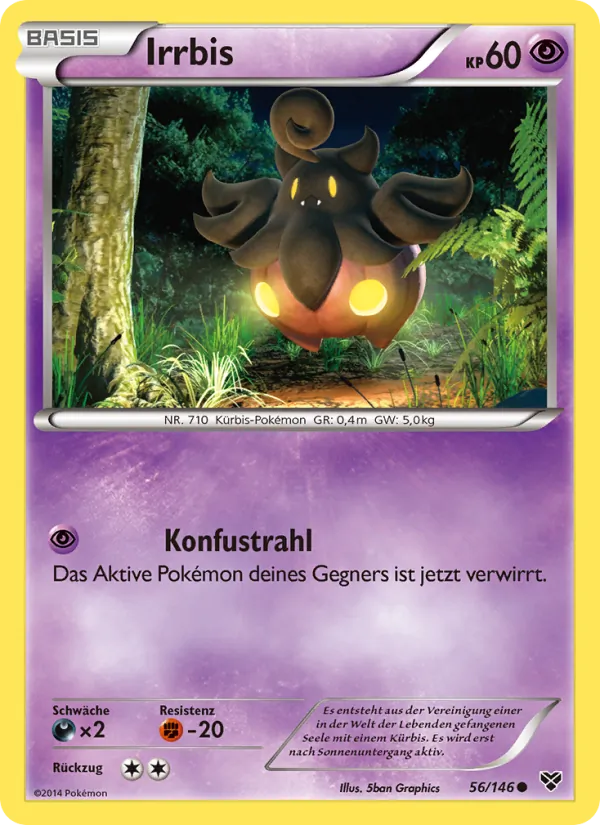 Karte Irrbis aus XY, Nummer 56/146