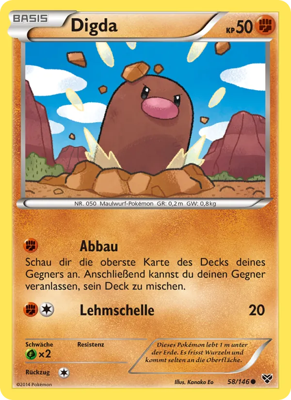 Karte Digda aus XY, Nummer 58/146