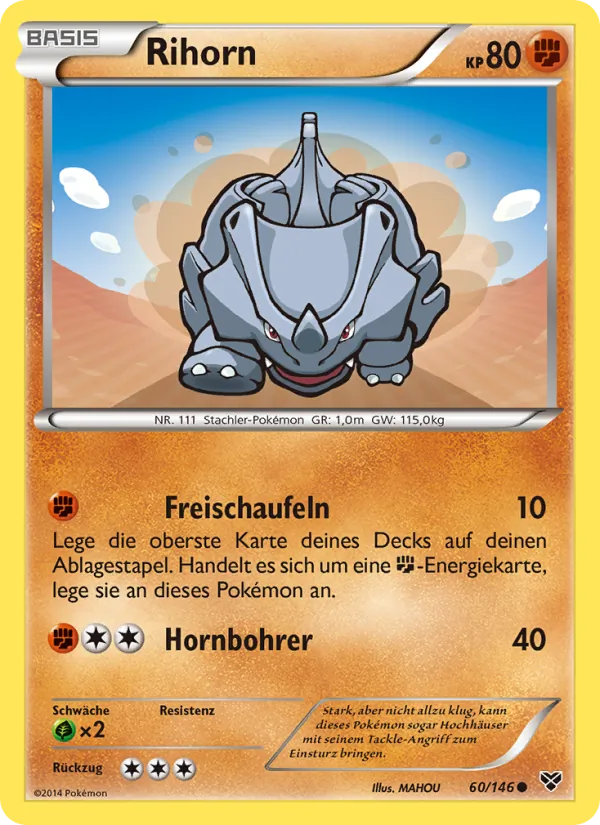 Karte Rihorn aus XY, Nummer 60/146