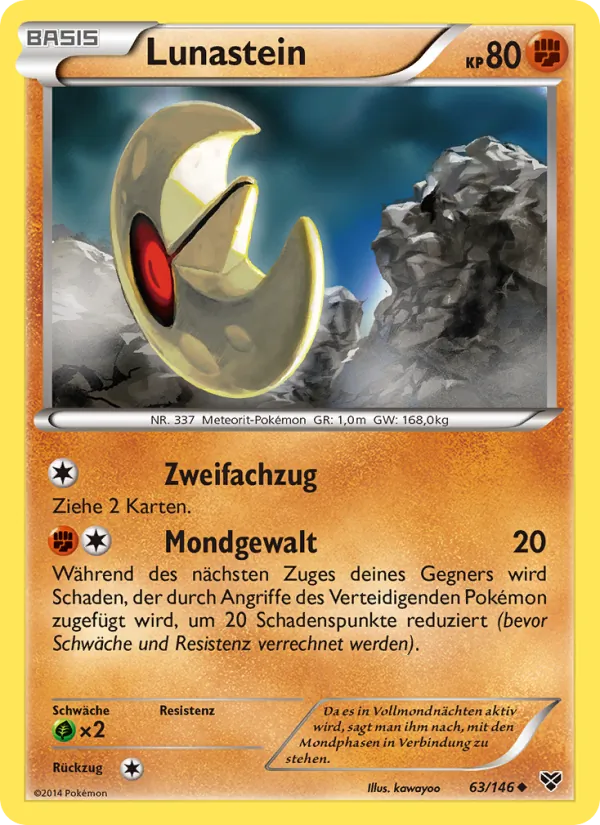 Karte Lunastein aus XY, Nummer 63/146