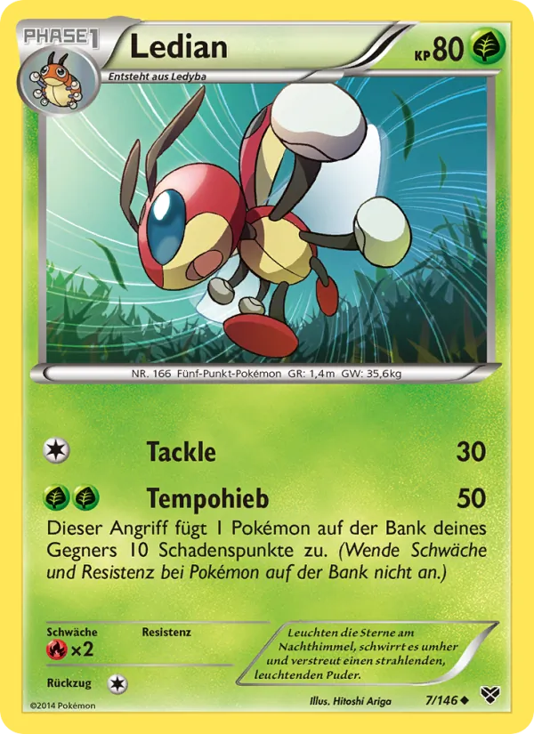 Karte Ledian aus XY, Nummer 7/146