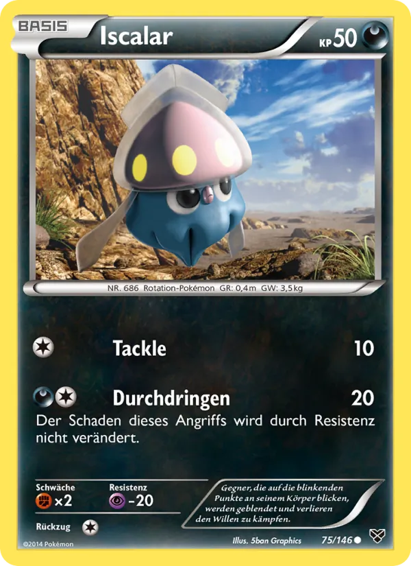 Karte Iscalar aus XY, Nummer 75/146