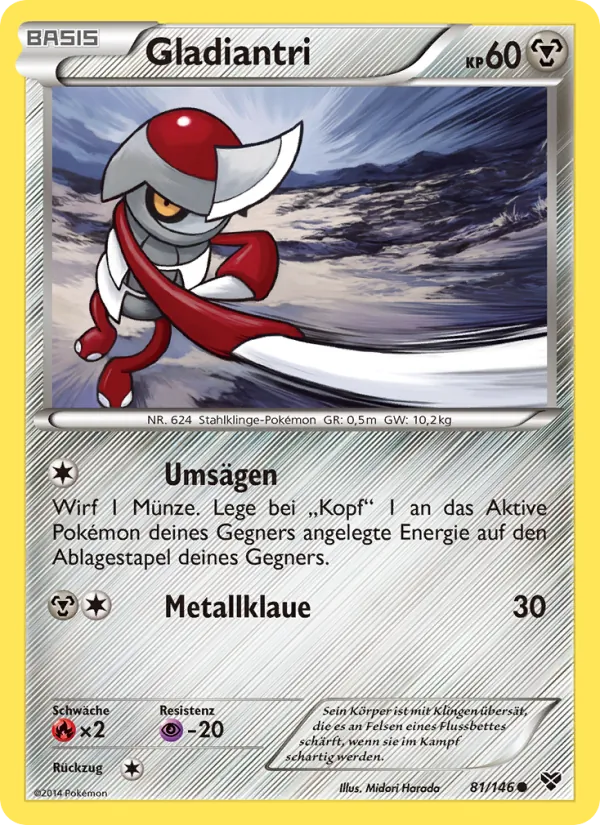 Karte Gladiantri aus XY, Nummer 81/146