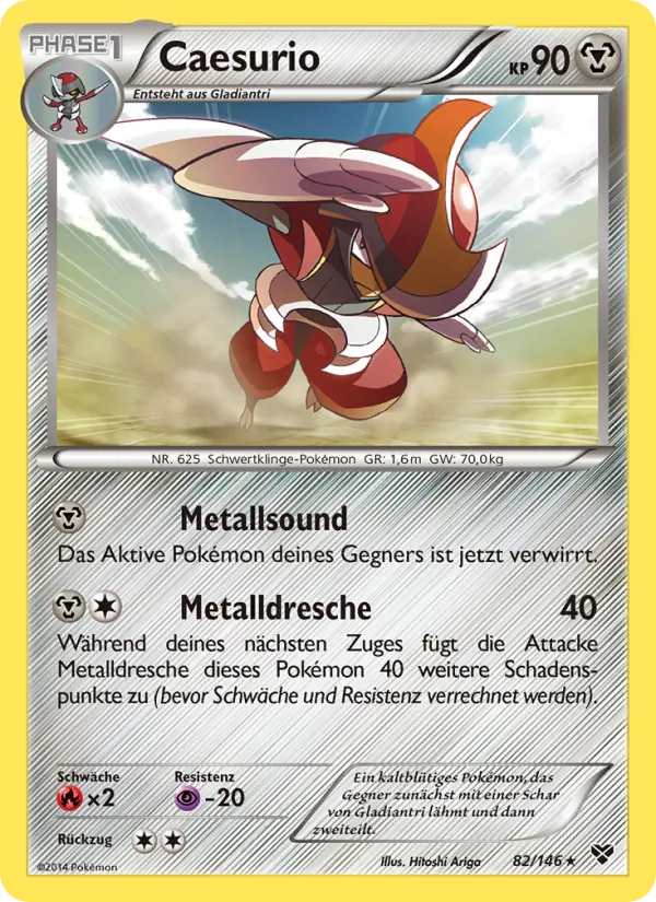 Karte Caesurio aus XY, Nummer 82/146