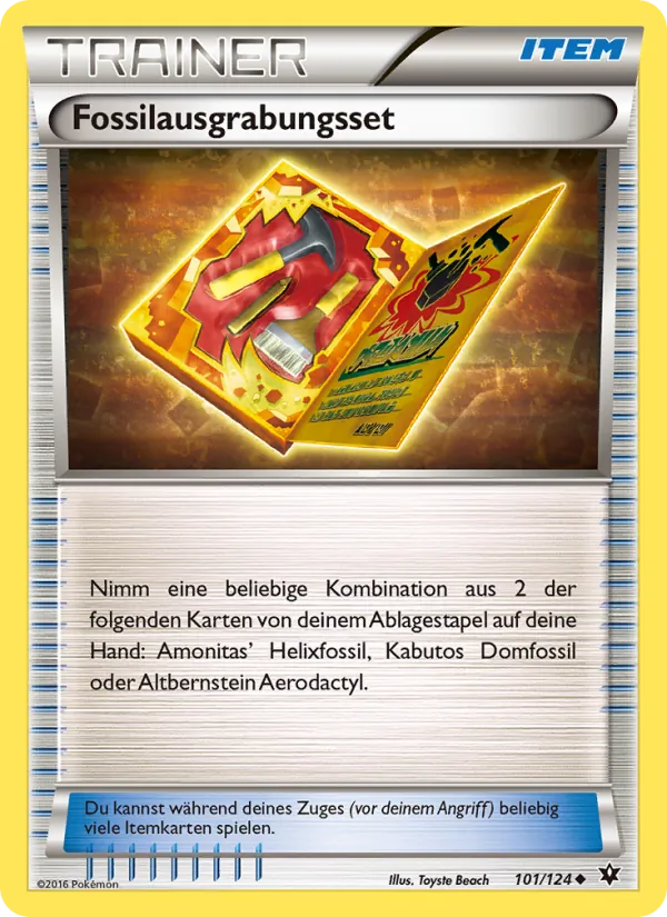Karte Fossilausgrabungsset aus Schicksalsschmiede, Nummer 101/124