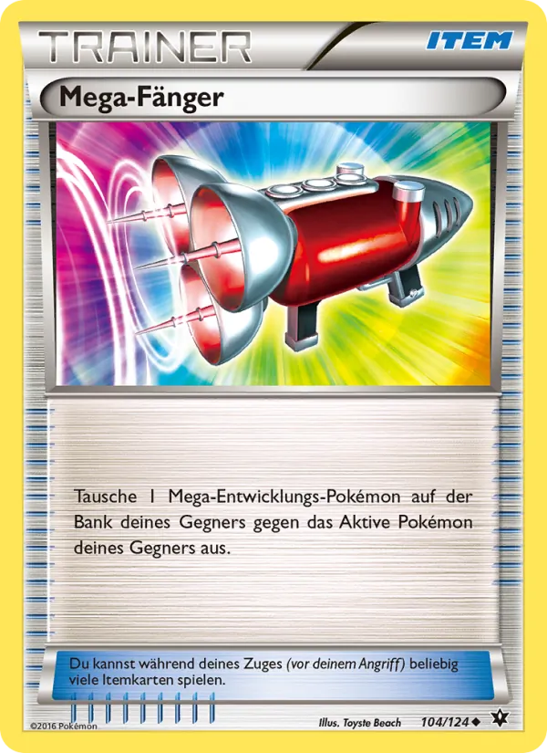 Karte Mega-Fänger aus Schicksalsschmiede, Nummer 104/124