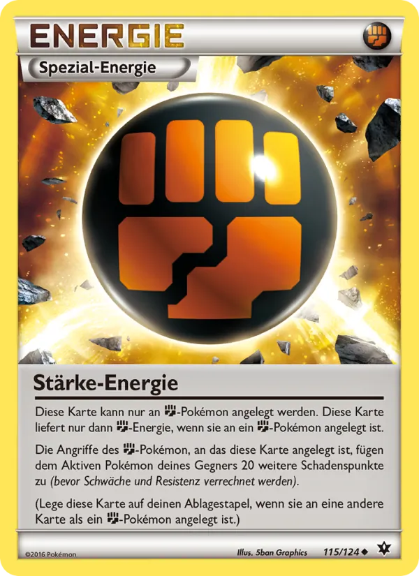 Karte Stärke-Energie aus Schicksalsschmiede, Nummer 115/124