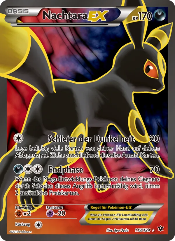 Karte Nachtara EX aus Schicksalsschmiede, Nummer 119/124