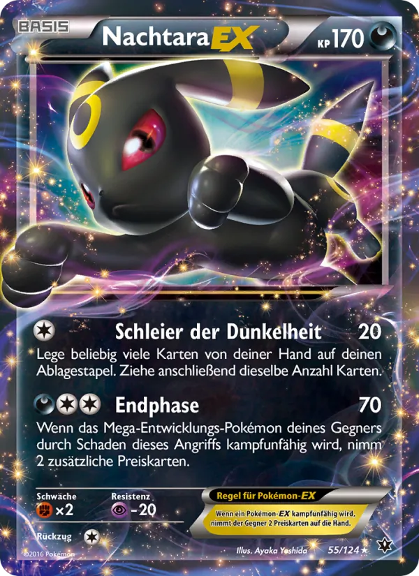 Karte Nachtara EX aus Schicksalsschmiede, Nummer 55/124