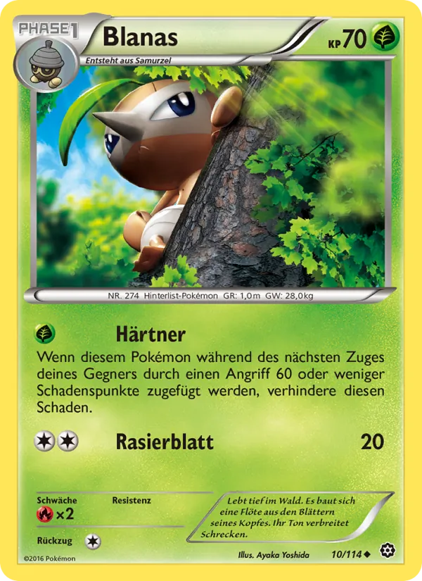 Karte Blanas aus Dampfkessel, Nummer 10/114