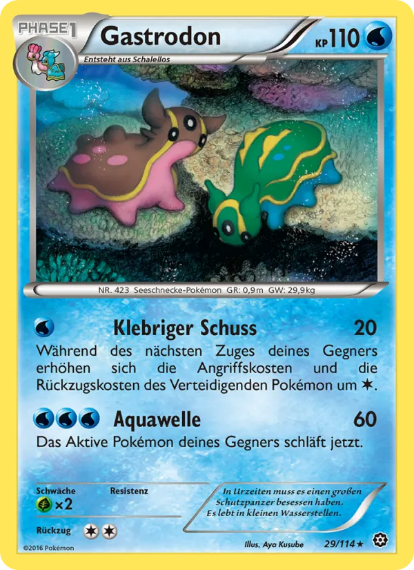Karte Gastrodon aus Dampfkessel, Nummer 29/114