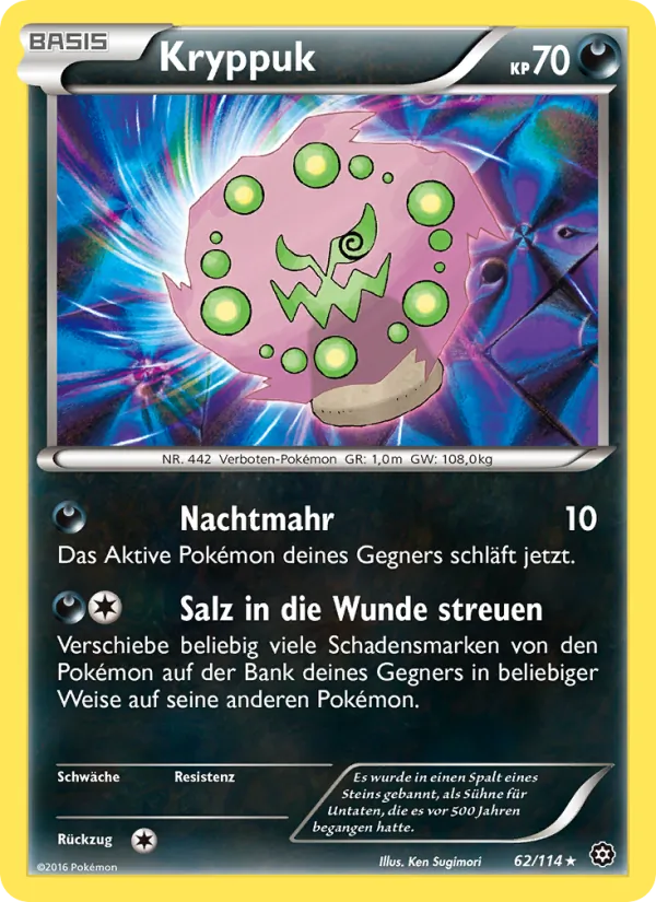 Karte Kryppuk aus Dampfkessel, Nummer 62/114