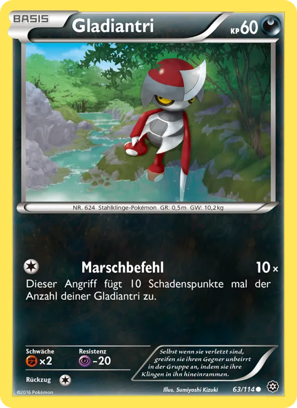Karte Gladiantri aus Dampfkessel, Nummer 63/114