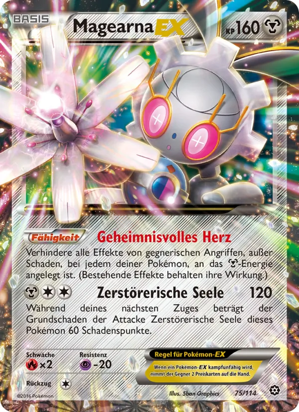 Karte Magearna EX aus Dampfkessel, Nummer 75/114