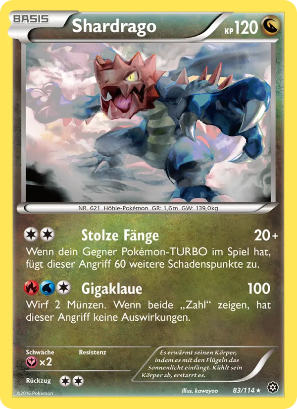 Karte Shardrago aus Dampfkessel, Nummer 83/114