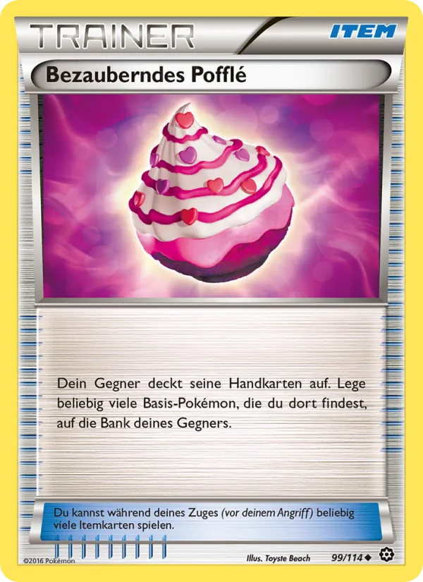 Karte Bezauberndes Pofflé aus Dampfkessel, Nummer 99/114