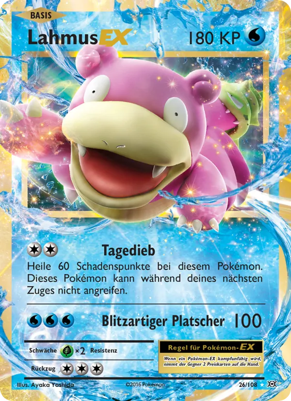 Karte Lahmus EX aus Evolution, Nummer 26/108