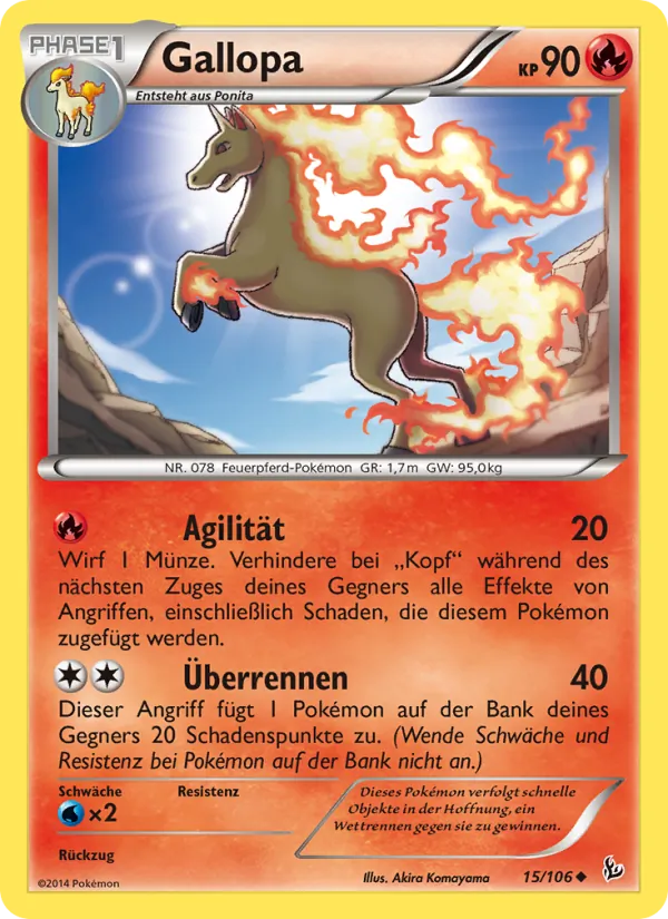 Karte Gallopa aus Flammenmeer, Nummer 15/106