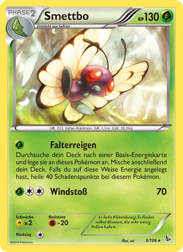 Karte Smettbo aus Flammenmeer, Nummer 3/106
