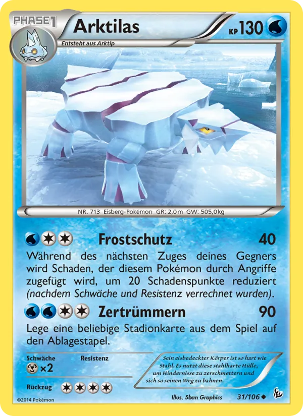 Karte Arktilas aus Flammenmeer, Nummer 31/106