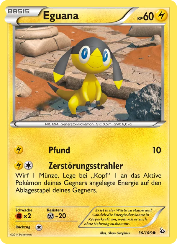 Karte Eguana aus Flammenmeer, Nummer 36/106